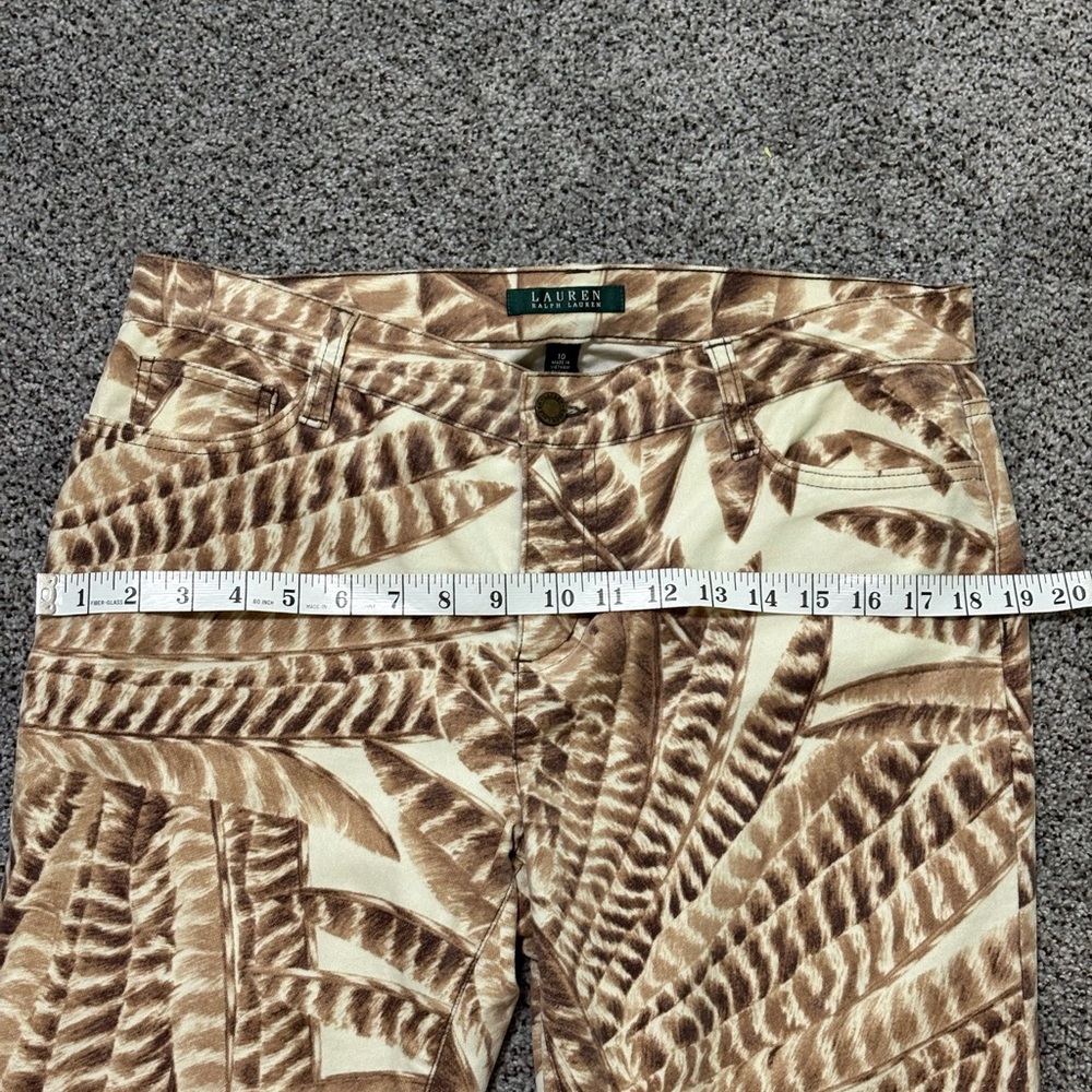 Ralph Lauren Slimming Fit Straight Stretch Jungle Print Corduroy Pants NWOT - Picture 7 of 17